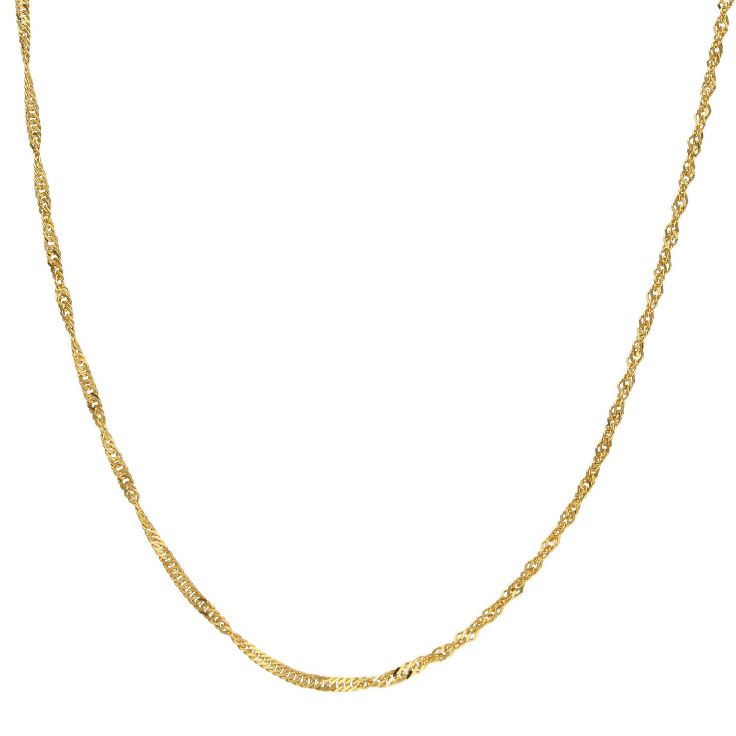 Złoty łańcuszek 585 singapur 1 mm DIA-LAN-1151-585 1mm ✅ Złoty łańcuszek wykonany z najwyższej jakości złota próby 585 ✅.jpg